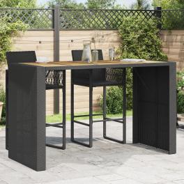 Garden bar table black