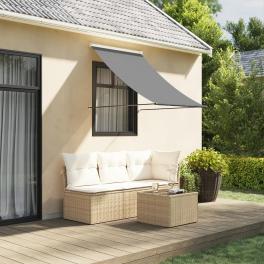 Retractable awning anthracite