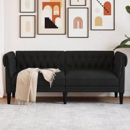 Chesterfield sofa black