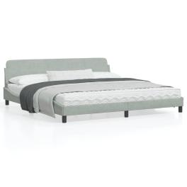 Bed frame light grey
