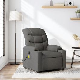 Massage recliner chair dark grey