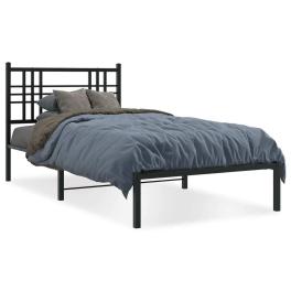 Bed frame black steel twin bed frame rectangular modern