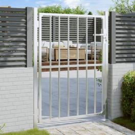 Garden gate 33.5" x 47.2" stainless steel