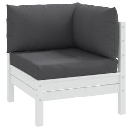 Pallet cushion melange anthracite 100% polyester