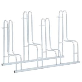 Bicycle stand for 4 bikes floor freestanding galvanized steel
