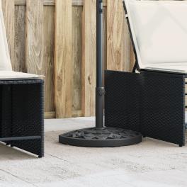 Parasol base black pe and concrete 19.8 lbs parasol base