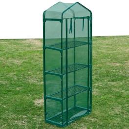 Greenhouse transparent green pvc cover 4 tier