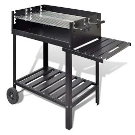 Bbq stand charcoal barbecue 2 wheels