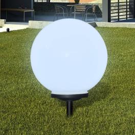 Garden light white with black accents tough plastic, pp material