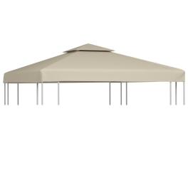 Cover for pavilion beige polyester with pvc coating 3 x 3 m