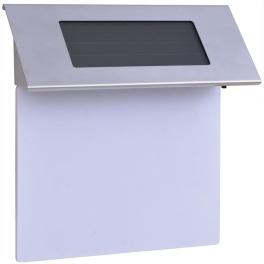 House number light silver and white stainless steel standard