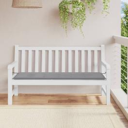 Garden bench cushion gray oxford fabric (100% polyester)