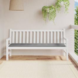 Garden bench cushion grey oxford fabric (100% polyester)