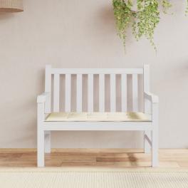 Garden bench cushion cream oxford fabric (100% polyester), foam fiber