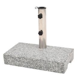 Parasol base grey granite medium heavy weight endurance