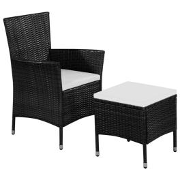 Dining chair with stool black
