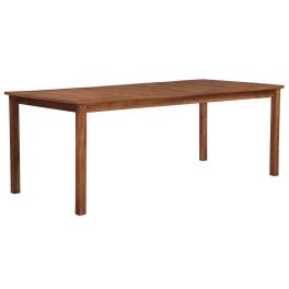 Dining table natural brown solid acacia wood large durable