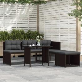 Sofa set brown and cream white