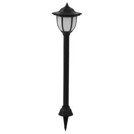 Solar lamp set of 3 black polypropylene standard solar