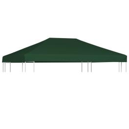 Gazebo top cover green polyester with pvc coating 13.1 x 9.8 ft