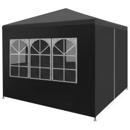 Party tent anthracite polyethylene and steel 10 ft x 10 ft