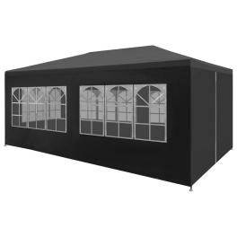 Party tent anthracite polyethylene 19.7x9.8x8.4ft
