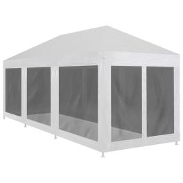 Party tent with 8 mesh sidewalls 29.5' x 9.8'