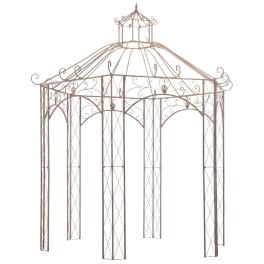 Pavilion antique brown wrought iron 9.8ft decorative inlays