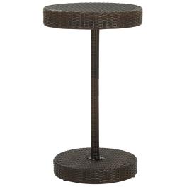 Garden table brown pe rattan counter height durable bar table