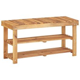 Shoe rack natural wood solid acacia wood medium shoe rack
