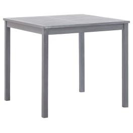 Dining table grey solid acacia wood 31.5x31.5x29.1in durable