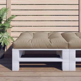 Pallet cushion taupe 100% polyester 31.5" x 31.5" x 4.7
