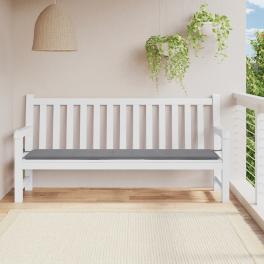 Garden bench cushion gray oxford fabric (100% polyester)