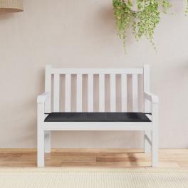 Garden bench cushion black oxford fabric (100% polyester)