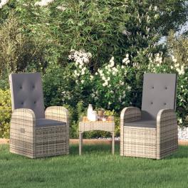 Armchair set of 2 grey, dark grey