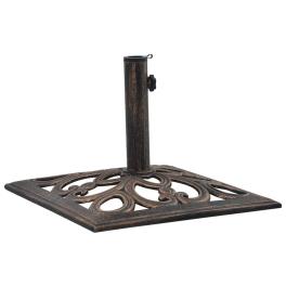 Umbrella base bronze cast iron medium umbrella base square