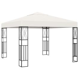 Gazebo cream polyester 3x3 ft durable gazebo square