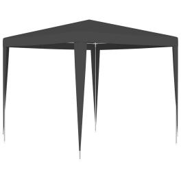 Party tent anthracite polyethylene, steel 8.2 x 8.2 ft