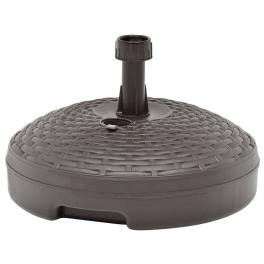 Umbrella base brown plastic 17.7 in diameter, 11.0 in height