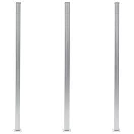 Fence posts 3 pcs aluminum 72.8"