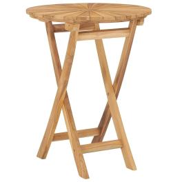 Outdoor table natural teak solid teak wood small foldable