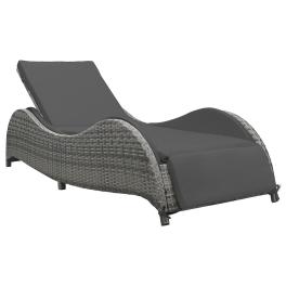 Sun lounger gray and dark gray