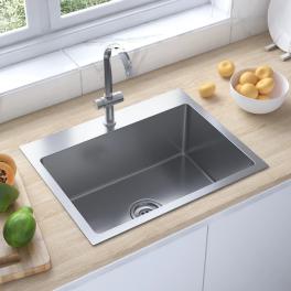 Handmade kitchen sink stainless steel