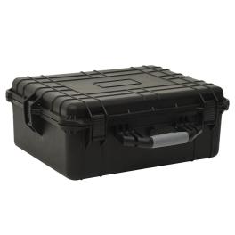 Portable flight case black 21.7"x16.9"x8.3" pp
