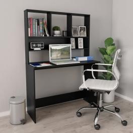 Desk black engineered wood