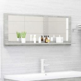 Mirror concrete grey engineered wood, acrylic 39.4 x 4.1 x 14.6 in