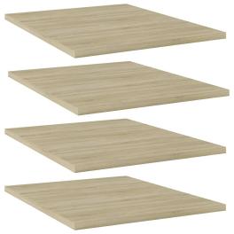 Shelf set of 4 sonoma oak engineered wood medium