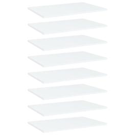 Shelf set of 8 white engineered wood extra large simple shelf