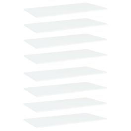 Shelf set of 8 white engineered wood medium simple shelf