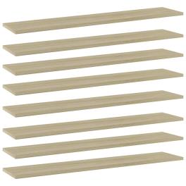 Shelf set of 8 sonoma oak engineered wood large simple shelf